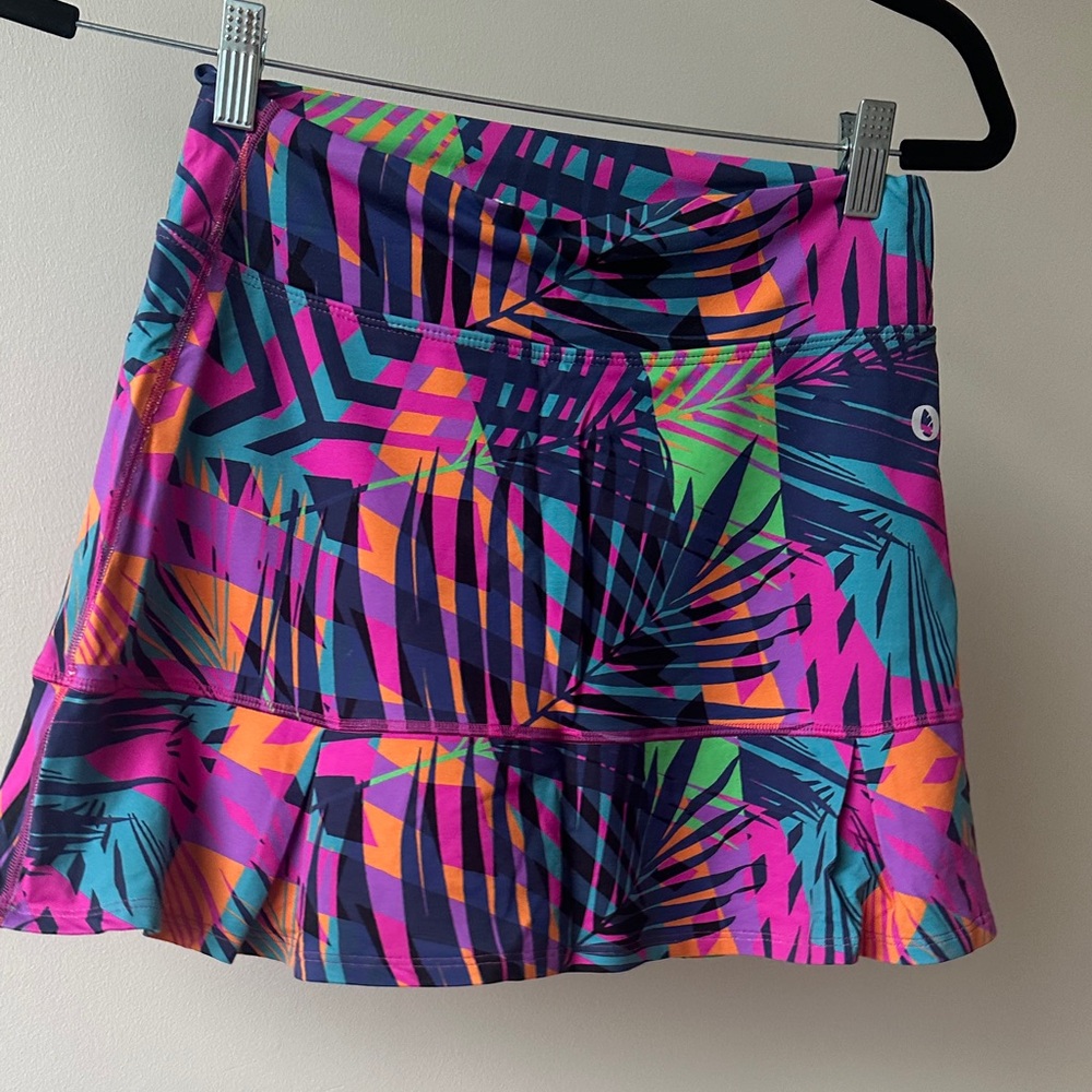 Tropical Print Donajo “Jojo”tennis/pickleball skirt 13”
